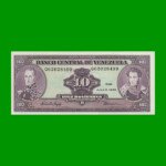 BILLETE DE VENEZUELA 10 BOLIVARES, PICK 61d, AÑO 1995, ESTADO SIN CIRCULAR.-