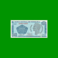 BILLETE DE VENEZUELA 2 BOLIVARES, PICK 69, AÑO 1989, ESTADO EXCELENTE+. -