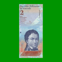 BILLETE DE VENEZUELA 2 BOLIVARES, PICK 88a, AÑO 2007, ESTADO SIN CIRCULAR.-