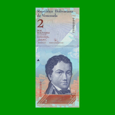 BILLETE DE VENEZUELA 2 BOLIVARES, PICK 88a, AÑO 2007, ESTADO SIN CIRCULAR.-