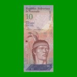 BILLETE DE VENEZUELA 10 BOLIVARES, PICK 90e, AÑO 2014, ESTADO SIN CIRCULAR.-