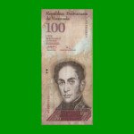 BILLETE DE VENEZUELA 100 BOLIVARES, PICK 93a, AÑO 2007, ESTADO MUY BUENO.