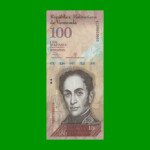 BILLETE DE VENEZUELA 100 BOLIVARES, PICK 93f, AÑO 2012, ESTADO MUY BUENO.