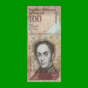 BILLETE DE VENEZUELA 100 BOLIVARES, PICK 93g, AÑO 2013, ESTADO EXCELENTE+. -