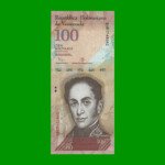 BILLETE DE VENEZUELA 100 BOLIVARES, PICK 93i, AÑO 2015, ESTADO SIN CIRCULAR.-