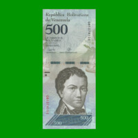 BILLETE DE VENEZUELA 500 BOLIVARES, PICK 94b, AÑO 2017, ESTADO SIN CIRCULAR.-