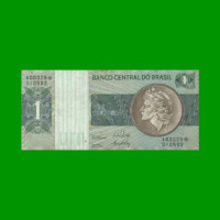 REPOSICION BILLETE DE BRASIL 1 CRUZEIRO, PICK 191Aa, N° CAT 129a, ESTADO MUY BUENO.-