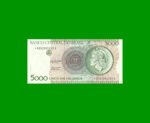 REPOSICION BILLETE DE BRASIL 5.000 CRUZEIROS, PICK 227, N° CAT 222a, ESTADO EXCELENTE+ .-