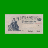 EL PROGRESO $ 5,00, BOT 1863, AÑO 1952, ESTADO MUY BUENO+ .-