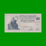 EL PROGRESO $ 5,00, BOT 1865, AÑO 1953, ESTADO MUY BUENO+ .-