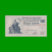 EL PROGRESO $ 5,00, BOT 1865, AÑO 1953, ESTADO MUY BUENO+ .-