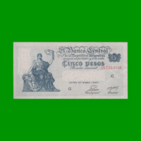 EL PROGRESO $ 5,00, BOT 1865, AÑO 1953, ESTADO EXCELENTE+ .-