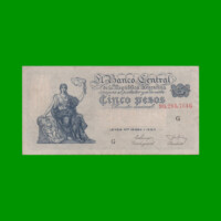 EL PROGRESO $ 5,00, BOT 1868, AÑO 1955, ESTADO MUY BUENO.-
