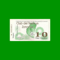 BONO CLUB DEL TRUEQUE, ZONA SUR, 10 CREDITOS, MG 2121, ESTADO MUY BUENO.-