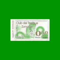 BONO CLUB DEL TRUEQUE, ZONA SUR, 0,50 CREDITO, MG 2118, ESTADO MUY BUENO.-