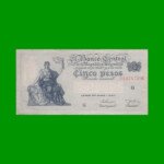 EL PROGRESO $ 5,00, BOT 1868, AÑO 1955, ESTADO MUY BUENO+ .-