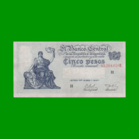 EL PROGRESO $ 5,00, BOT 1870a, AÑO 1956, ESTADO EXCELENTE.-