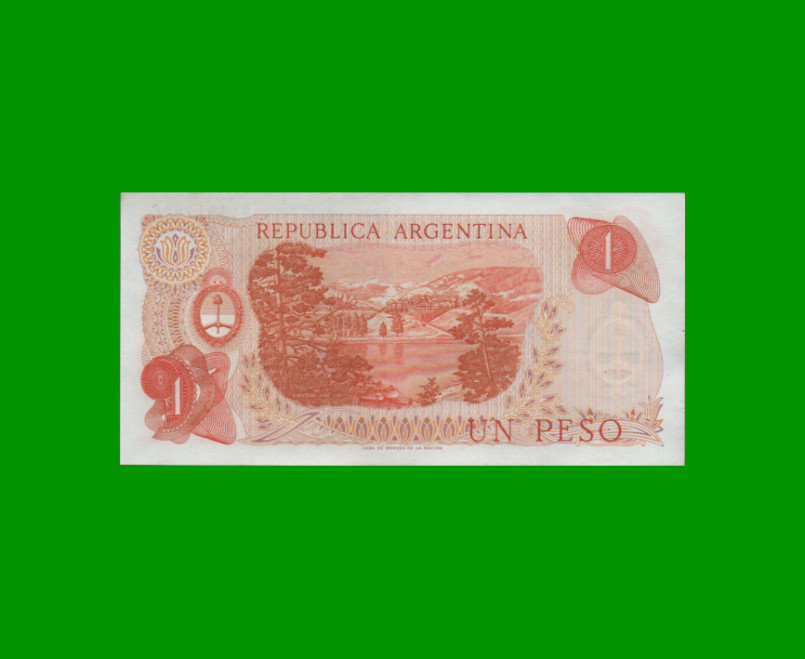 PESOS LEY 18.188 $1,00, BOT 2311, AÑO 1972, ESTADO EXCELENTE.- - Imagen 2