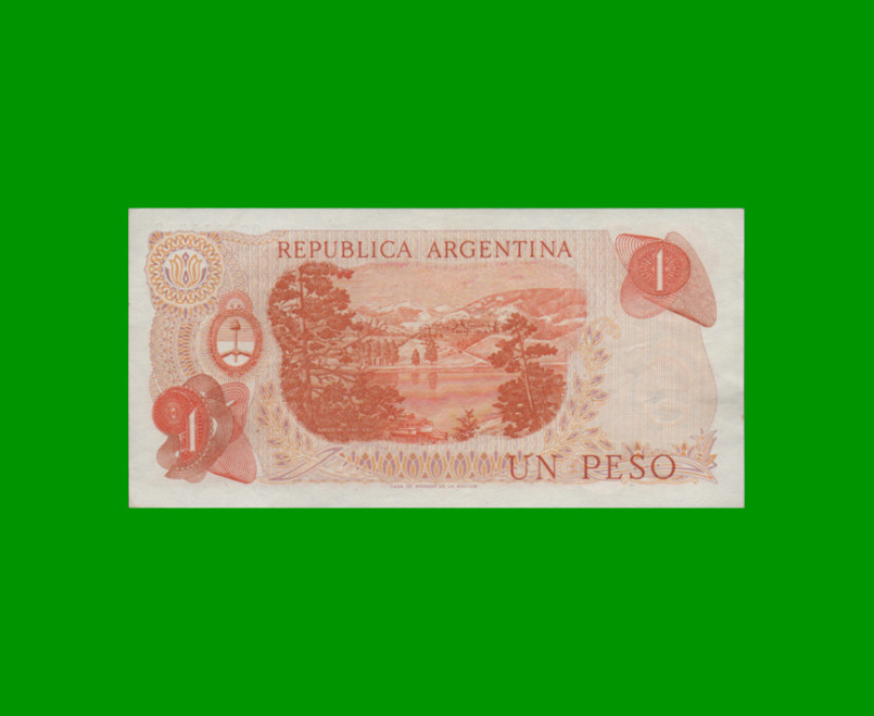 PESOS LEY 18.188 $1,00, BOT 2312, AÑO 1972, ESTADO EXCELENTE.- - Imagen 2