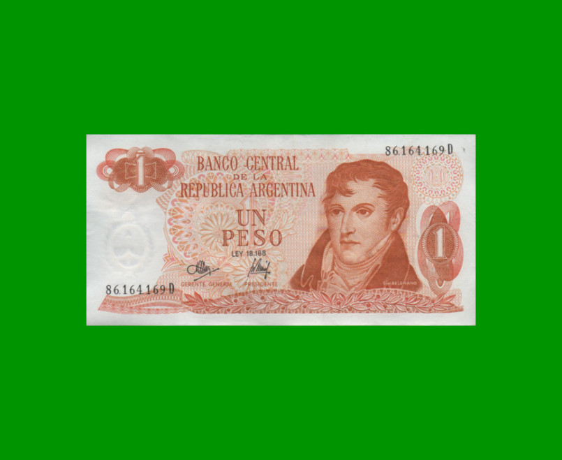 PESOS LEY 18.188 $1,00, BOT 2313, AÑO 1973, ESTADO EXCELENTE- .-