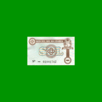 BONO TRUEQUE, RED DEL SOL SOLIDARIA, 5 CREDITOS, MG 3475, ESTADO EXCELENTE+ .-
