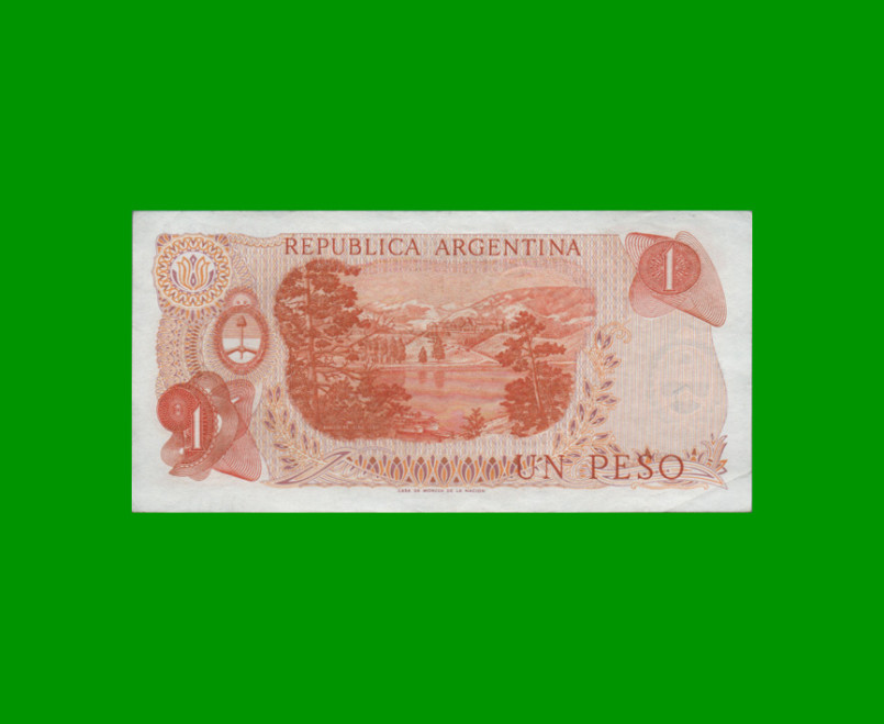 PESOS LEY 18.188 $1,00, BOT 2316, AÑO 1973, ESTADO EXCELENTE- .- - Imagen 2