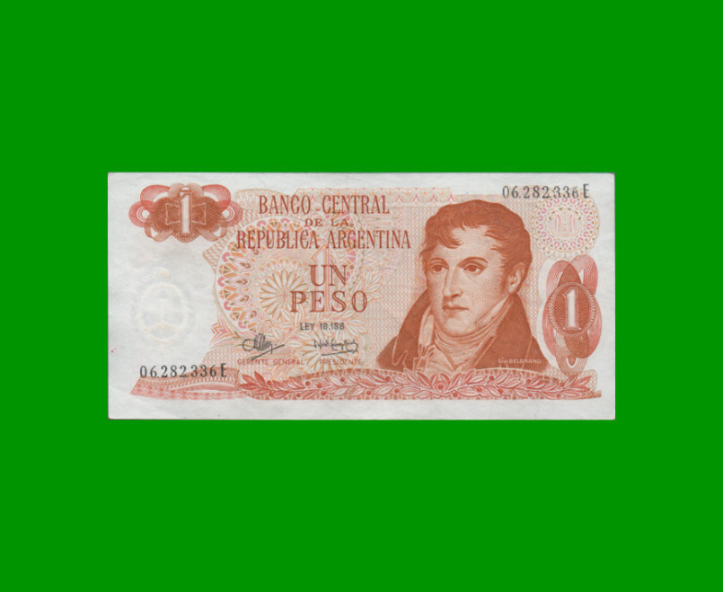 PESOS LEY 18.188 $1,00, BOT 2316, AÑO 1973, ESTADO EXCELENTE- .-