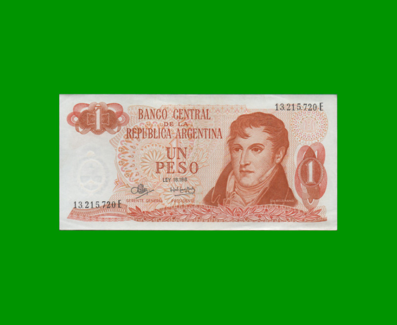 PESOS LEY 18.188 $1,00, BOT 2316, AÑO 1973, ESTADO EXCELENTE+ .-