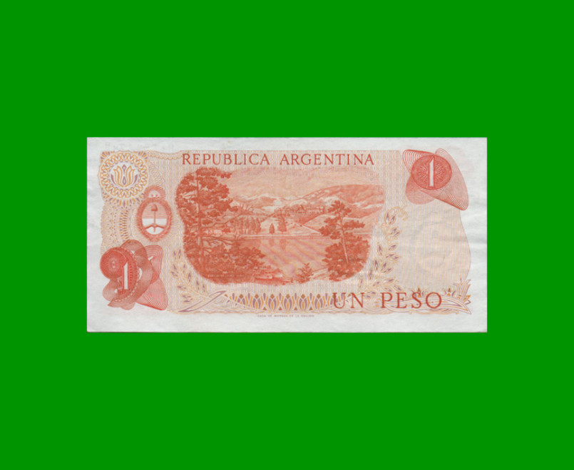 PESOS LEY 18.188 $1,00, BOT 2318, AÑO 1974, ESTADO EXCELENTE- .- - Imagen 2