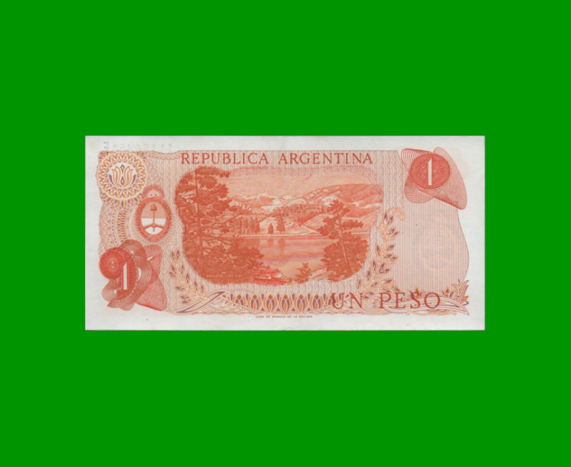 PESOS LEY 18.188 $1,00, BOT 2319, AÑO 1974, ESTADO EXCELENTE+ .- - Imagen 2