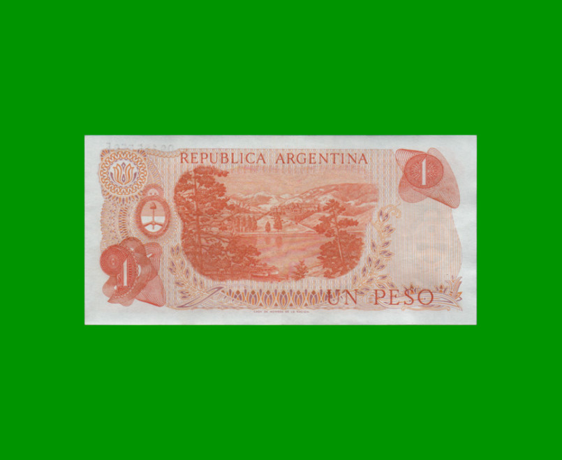 PESOS LEY 18.188 $1,00, BOT 2319a, AÑO 1974, ESTADO EXCELENTE.- - Imagen 2