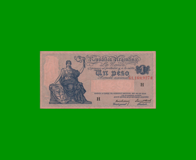 EL PROGRESO $ 1,00, BOT 1819, AÑO 1940, ESTADO MUY BUENO+ .-