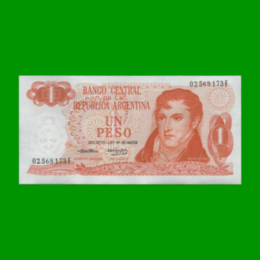 PESOS LEY 18.188 $1,00, BOT 2319a, AÑO 1974, ESTADO SIN CIRCULAR.-