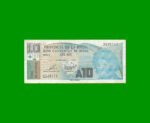 BONO DE LA RIOJA 10,00 DE AUSTRALES, EC 038, AÑO 1988, ESTADO MUY BUENO- .-