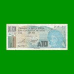 BONO DE LA RIOJA 10,00 DE AUSTRALES, EC 038, AÑO 1988, ESTADO MUY BUENO- .-