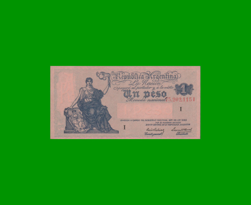 EL PROGRESO $ 1,00, BOT 1823, AÑO 1943, ESTADO EXCELENTE+ .-