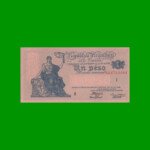 EL PROGRESO $ 1,00, BOT 1824, AÑO 1943, ESTADO EXCELENTE+ .-