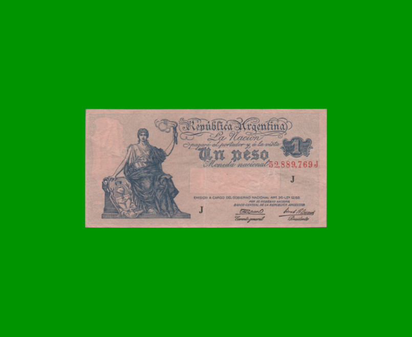 EL PROGRESO $ 1,00, BOT 1828, AÑO 1945, ESTADO MUY BUENO.-