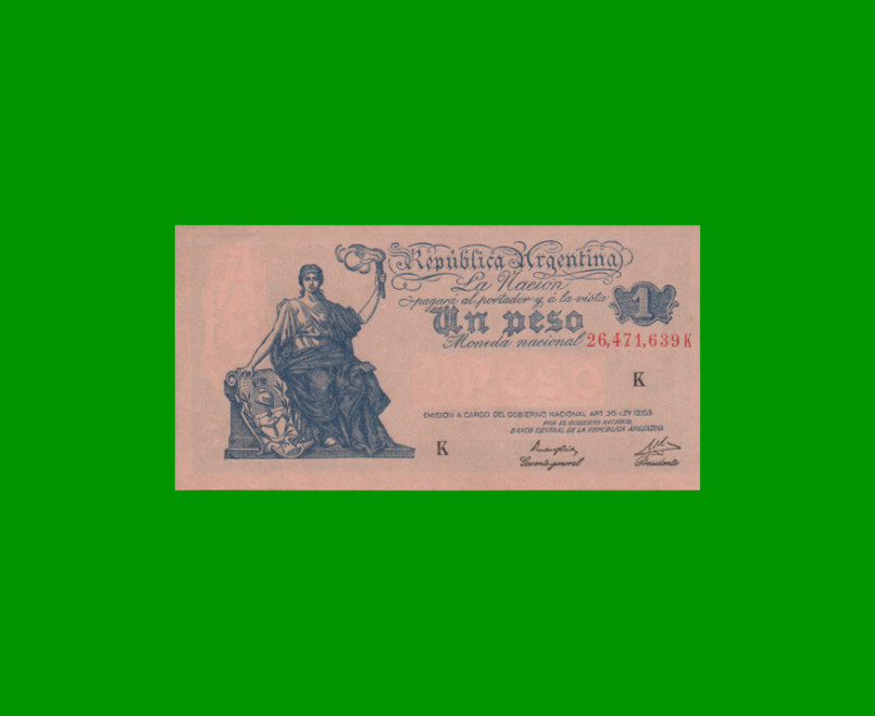 EL PROGRESO $ 1,00, BOT 1832, AÑO 1947, ESTADO EXCELENTE+ .-