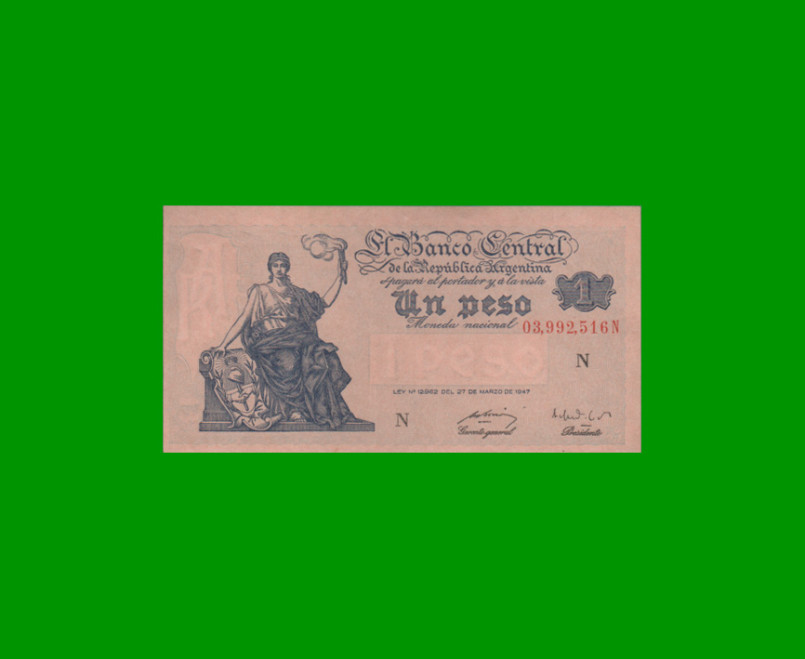 EL PROGRESO $ 1,00, BOT 1840, AÑO 1950, ESTADO EXCELENTE+ .-