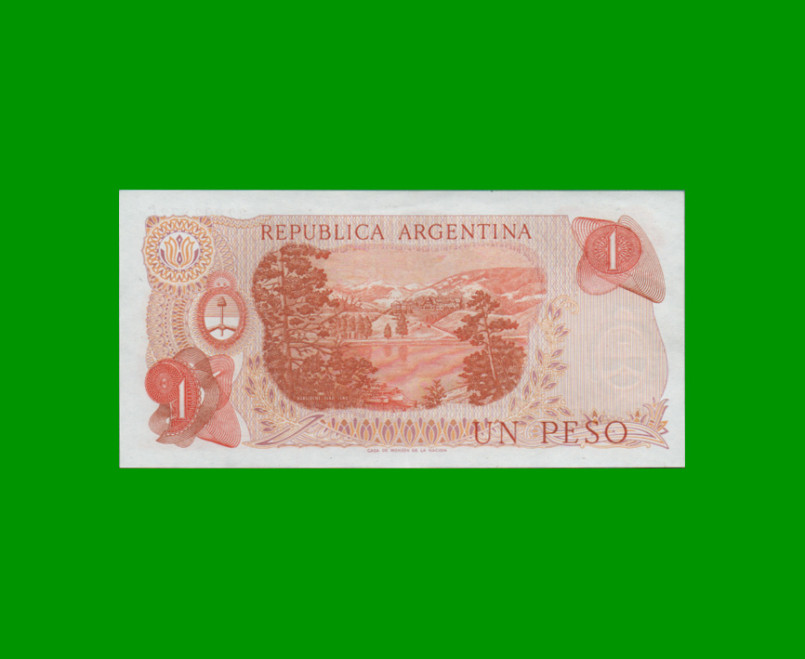 PESOS LEY 18.188 $1,00, BOT 2309, AÑO 1972, ESTADO EXCELENTE.- - Imagen 2