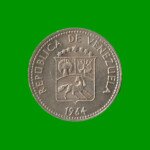 MONEDA DE VENEZUELA 5 CENTIMOS, AÑO 1964, ESTADO USADA.- - Imagen 2