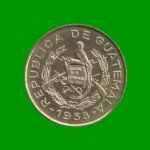 MONEDA DE GUATEMALA 1 CENTAVO, AÑO 1958, ESTADO USADA.- - Imagen 2