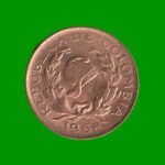 MONEDA DE COLOMBIA $ 5 CENTAVOS, AÑO 1968, ESTADO USADA.- - Imagen 2