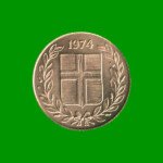 MONEDA DE ISLANDIA 50 EYRIR, AÑO 1974, ESTADO NUEVA.- - Imagen 2