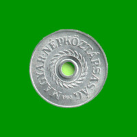 MONEDA DE HUNGRIA 2 FILLER, AÑO 1963, ESTADO NUEVA.-