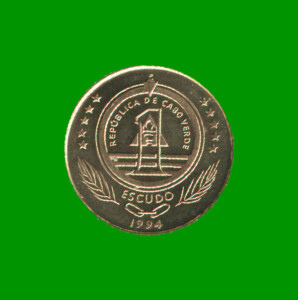 MONEDA DE CABO VERDE 1 ESCUDO, AÑO 1994, ESTADO NUEVA.-
