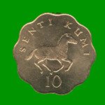 MONEDA DE TANZANIA 10 SANTI, AÑO 1981, ESTADO NUEVA.-