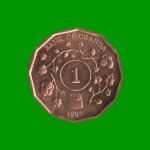 MONEDA DE UGANDA 1 CHELIN, AÑO 1987, ESTADO NUEVA.-