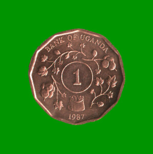 MONEDA DE UGANDA 1 CHELIN, AÑO 1987, ESTADO NUEVA.-